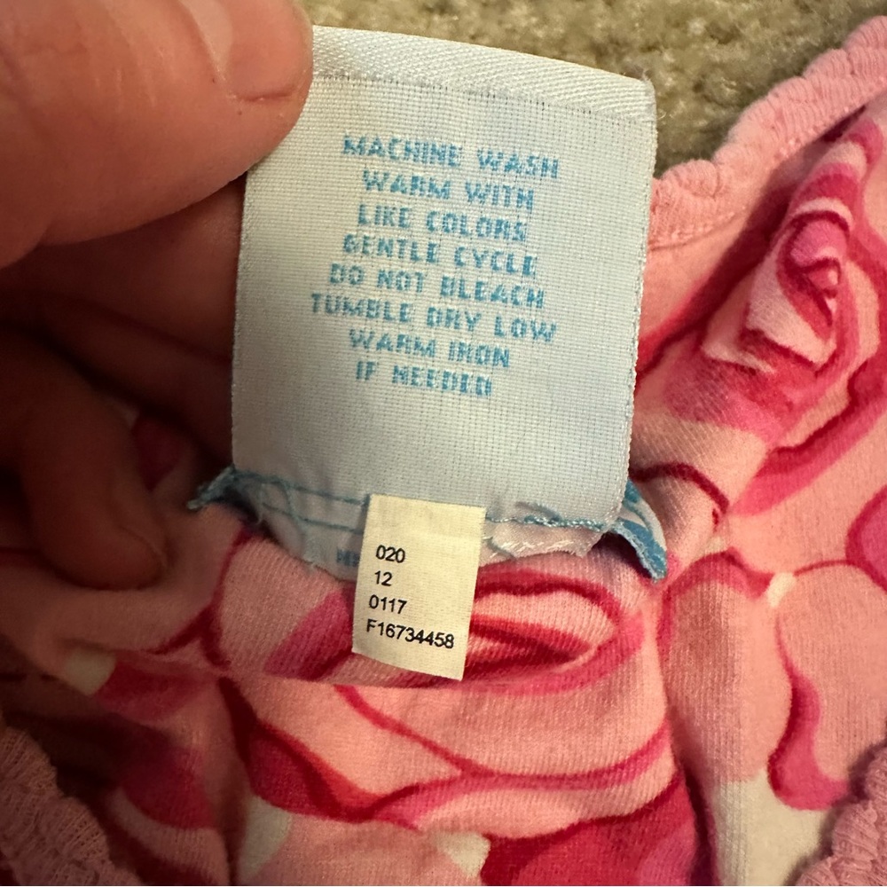 Nick & Nora pink rose-patterned V-neck 100% Cotton Valentines Nightie Pajamas PJ - Picture 6 of 6